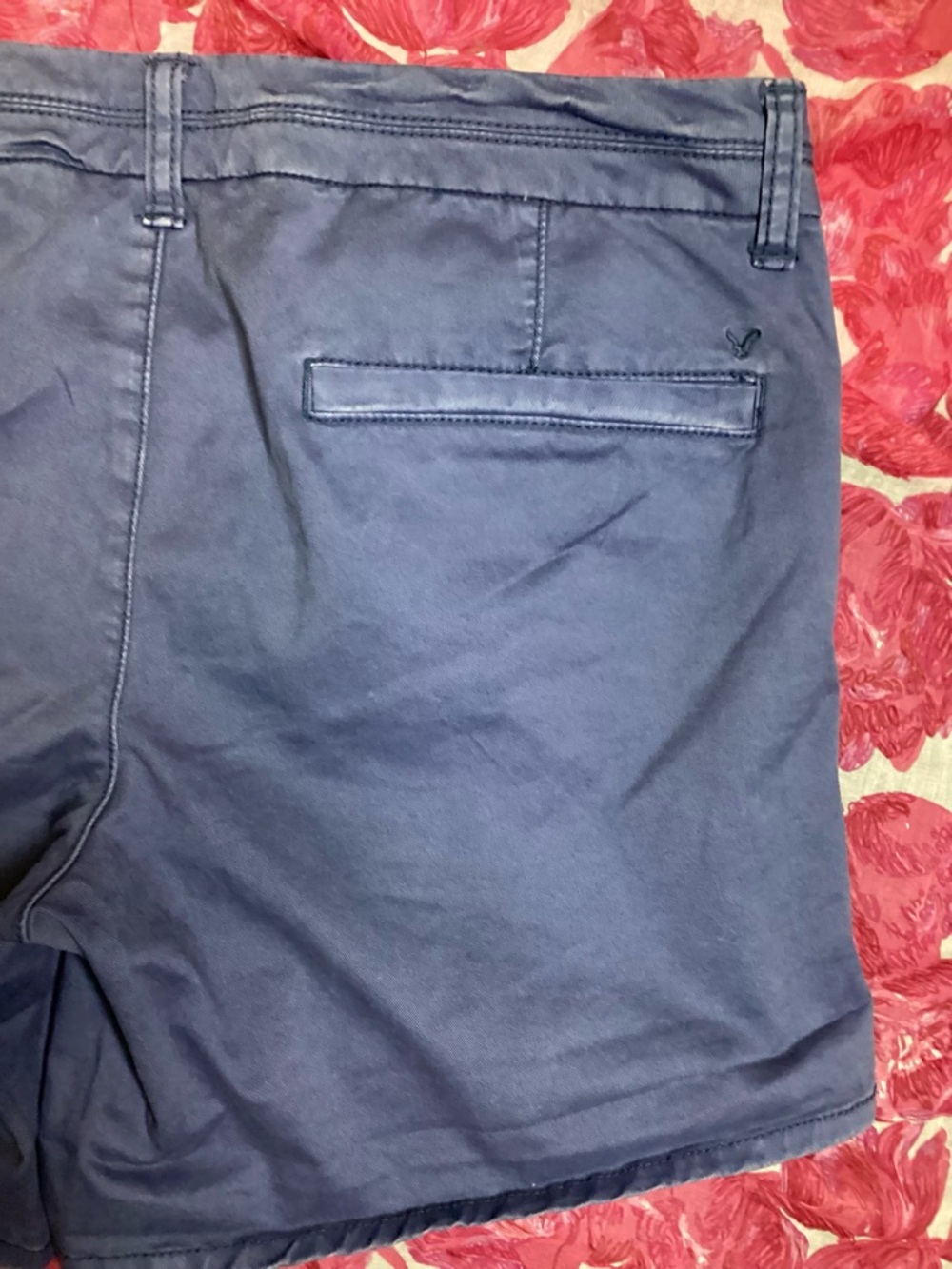 American Eagle Outfitters Navy Blue Chino Shorts 12 - Picture 7 of 14
